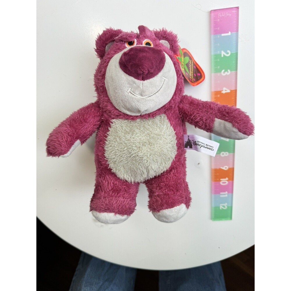Disneyland Hong Kong Toy Story LOTSO BEAR Strawberry Scent Stuffed Plush Tag 9"